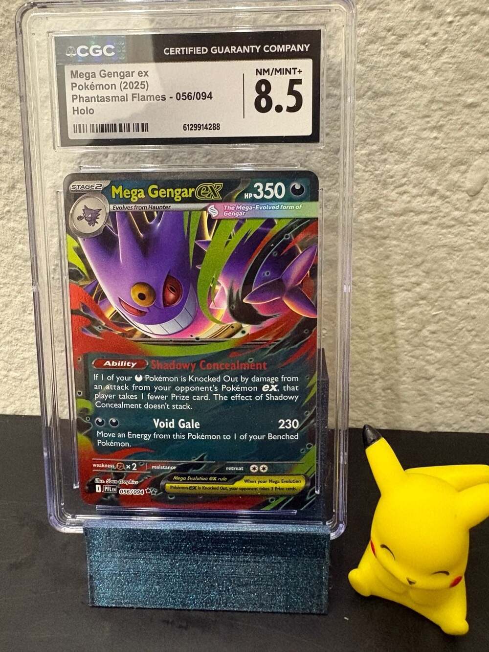 Mega Gengar ex 056/094 Phantasmal Flames 2025 CGC 8.5 NM/Mint+ Pokémon